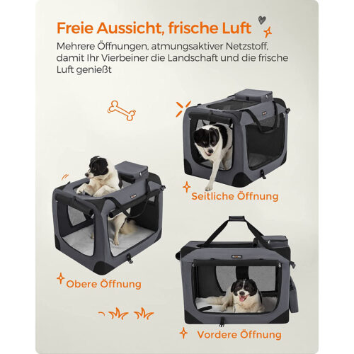 Lemmiklooma transpordikott 81 x 58 x 58 cm hall - Image 8